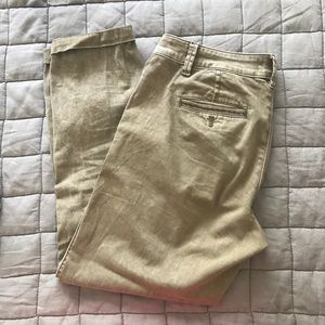 Anthropologie Relaxed Chinos in Moss